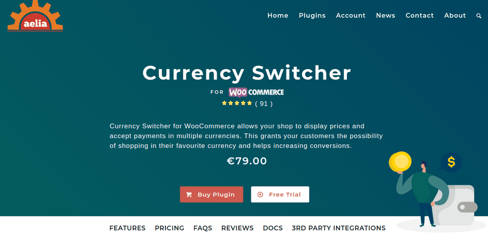 Currency Switcher for WooCommerce