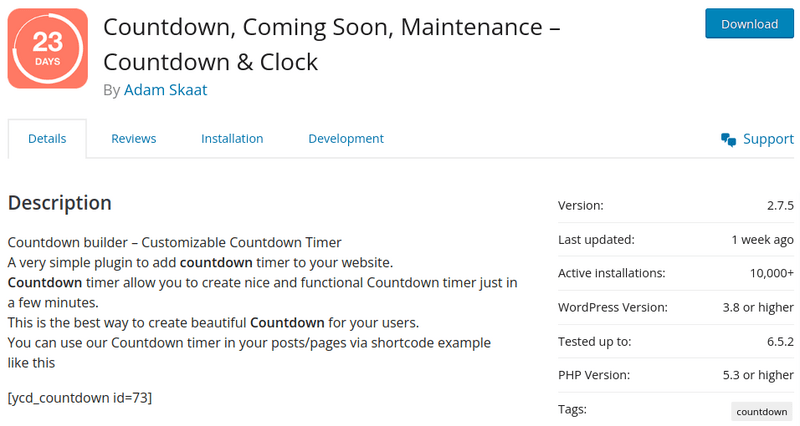 Countdown builder