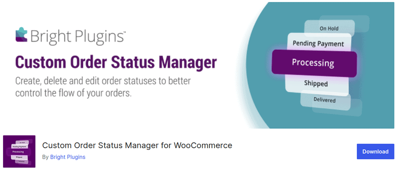 Custom Order Status Manager for WooCommerce – WordPress plugin _ WordPressorg