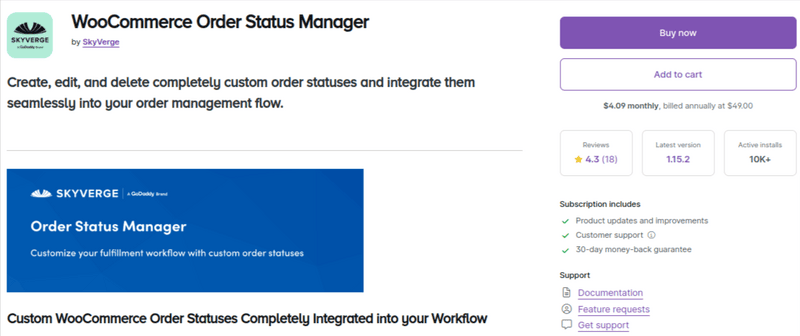 WooCommerce Order Status Manager