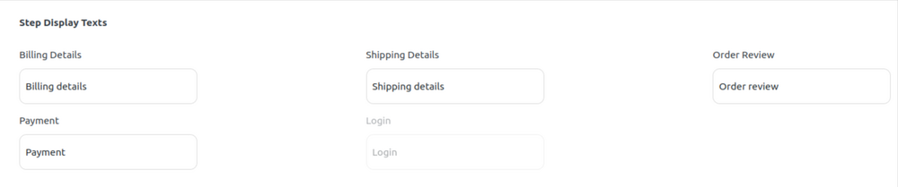Multistep- Step Display Texts