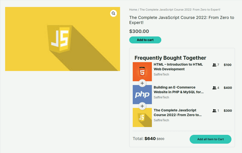 Frequently Bought Together for LearnDash_1