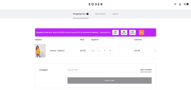 Create Urgency with Cart Messages 1