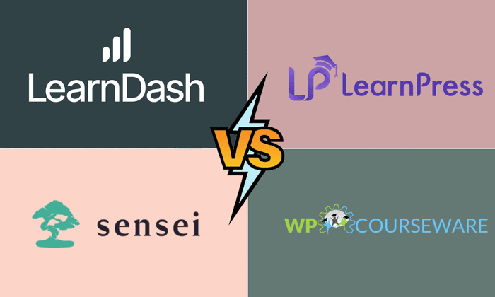 Learndash vs learnpress vs sensei vs wp courseware