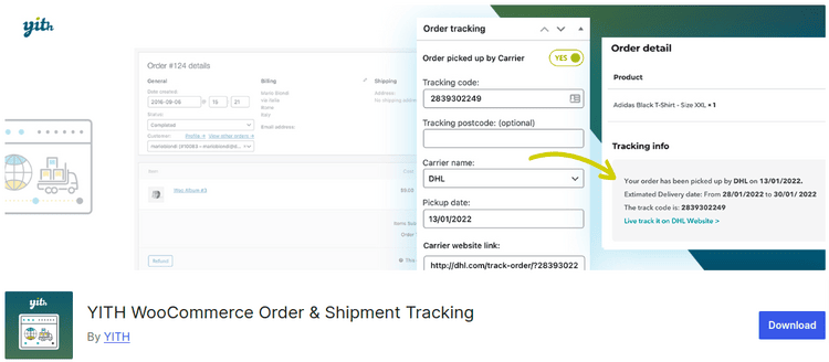 YITH WooCommerce Order & Shipment Tracking