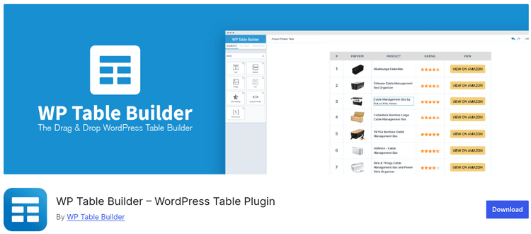 WP-Table-Builder