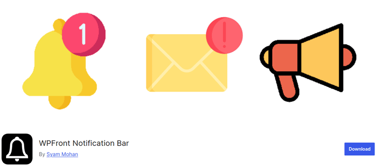 WPFront Notification Bar